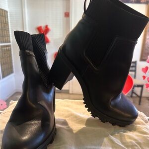 Women's M I X No. 6 Black Ankle Boots Sz 7.5M